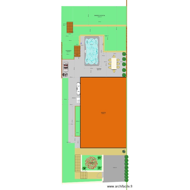 Plan exterieur Spas 14FX vide. Plan de 0 pièce et 0 m2