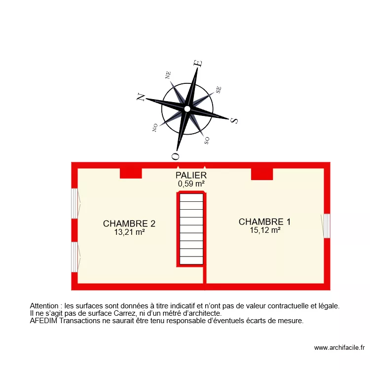 BI 7259 ETAGE. Plan de 