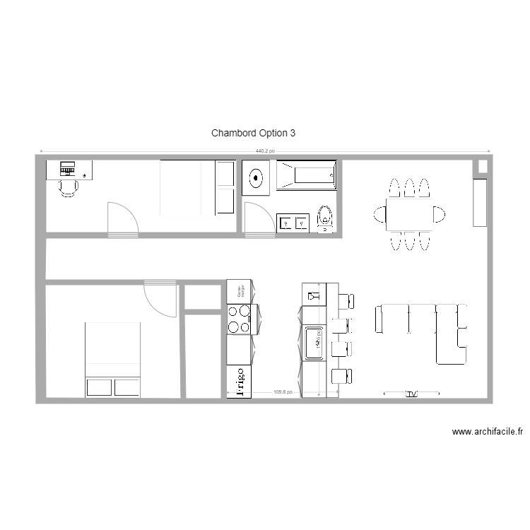 5093 Chambord Option 3. Plan de 0 pièce et 0 m2