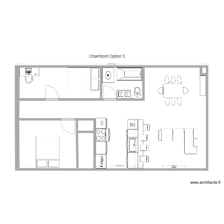 5093 Chambord Option 3. Plan de 