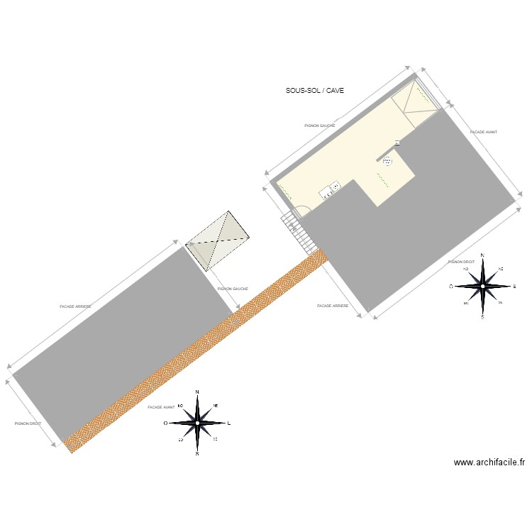 plan SOUS-SOL Vasquez Bronfman. Plan de 0 pièce et 0 m2