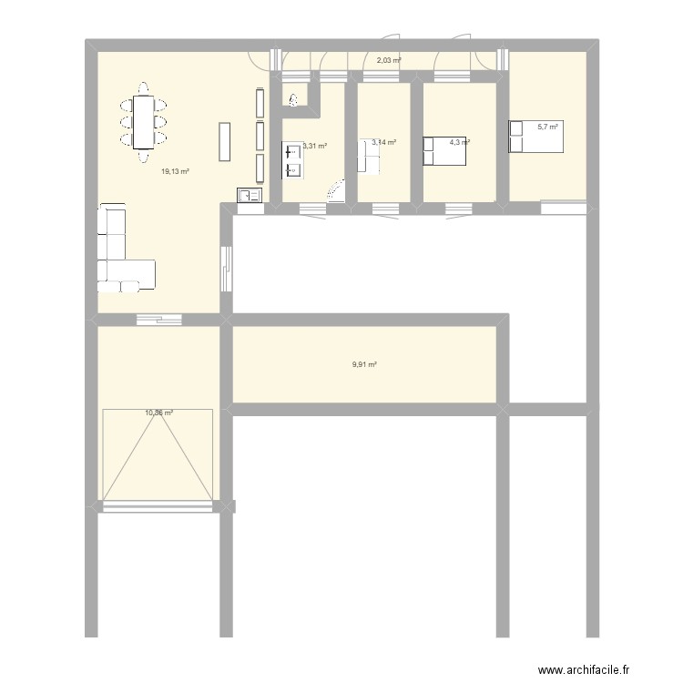 cavailler. Plan de 0 pièce et 0 m2