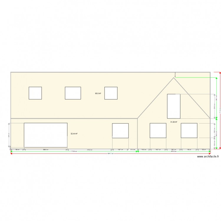 facade Arr alain apr travaux 2. Plan de 0 pièce et 0 m2