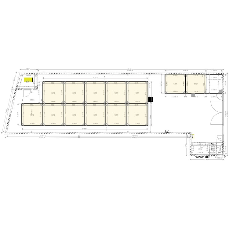 PLAN CREQUI IMPLANTATION LABO chambre froide. Plan de 0 pièce et 0 m2