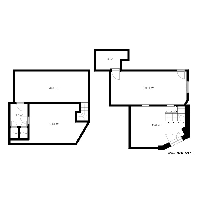 MELANZANA RESTO VINCENNES. Plan de 8 pièces et 118 m2