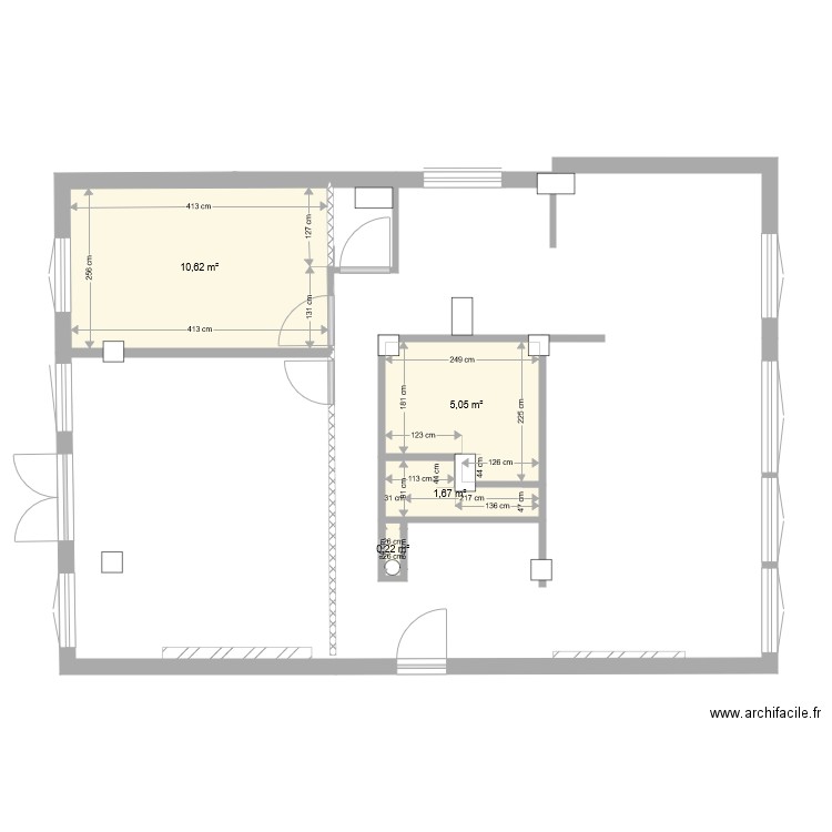 ALESIA ACTUEL. Plan de 4 pièces et 18 m2