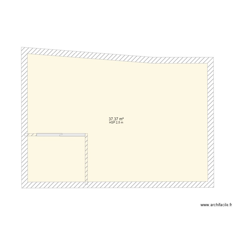 maison yannis. Plan de 1 pièce et 37 m2