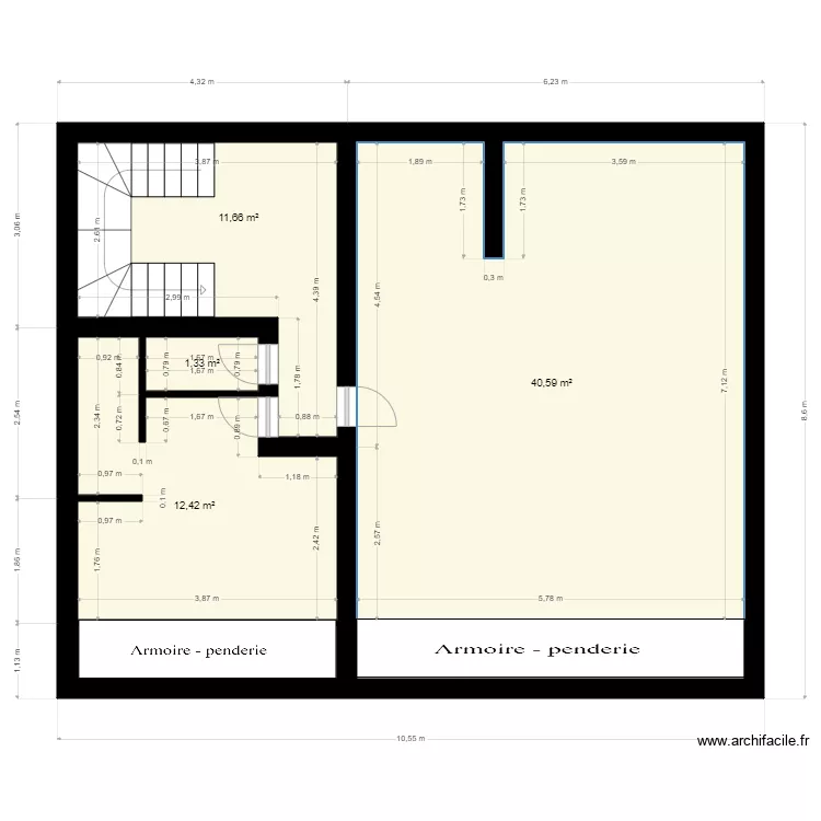 R2 20 AV DEMBOURG . Plan de 