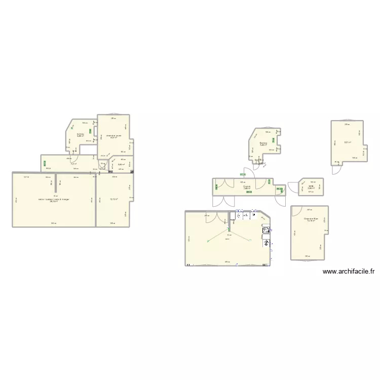 Chambre Petite V0. Plan de Chambre Petite V0. Plan de