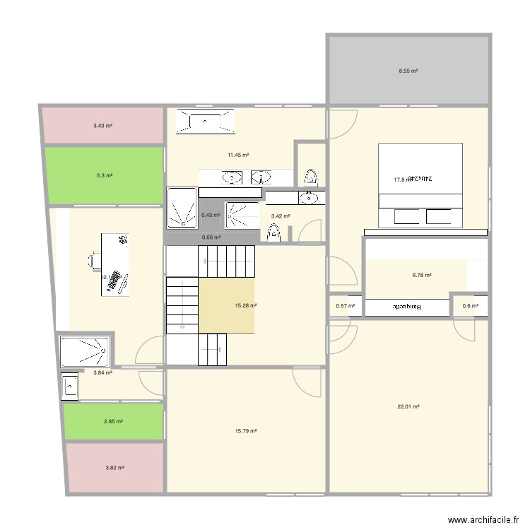 Raquette 1er V15. Plan de 0 pièce et 0 m2