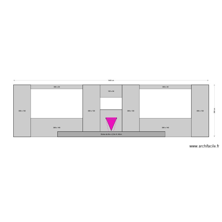 MUR UER Hilton 2. Plan de 0 pièce et 0 m2