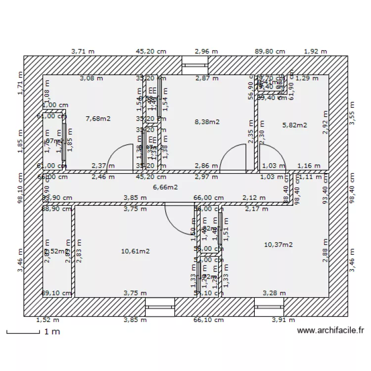 GAUVIN ETAGE AVANT. Plan de 