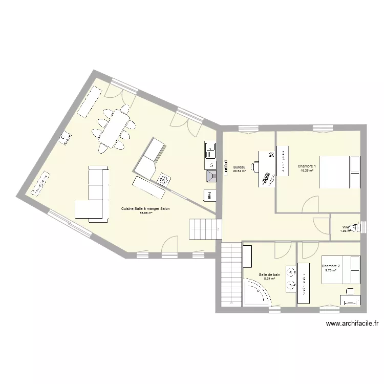 maison. Plan de maison. Plan de