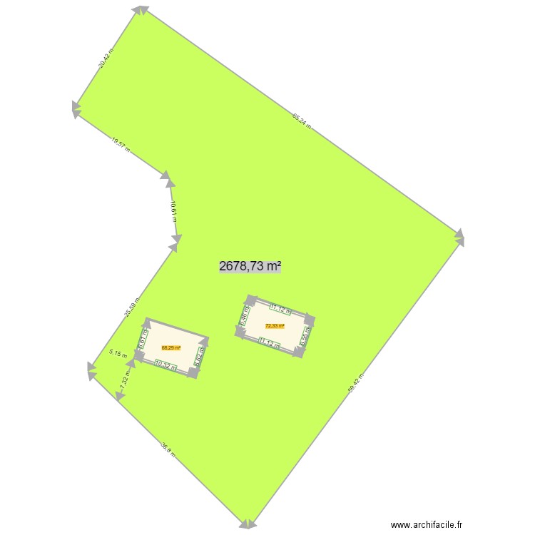 Terrain Montijo. Plan de 2 pièces et 141 m2