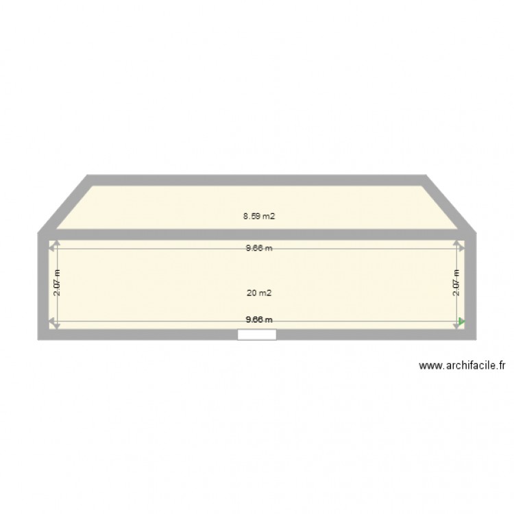garage face ouest. Plan de 0 pièce et 0 m2