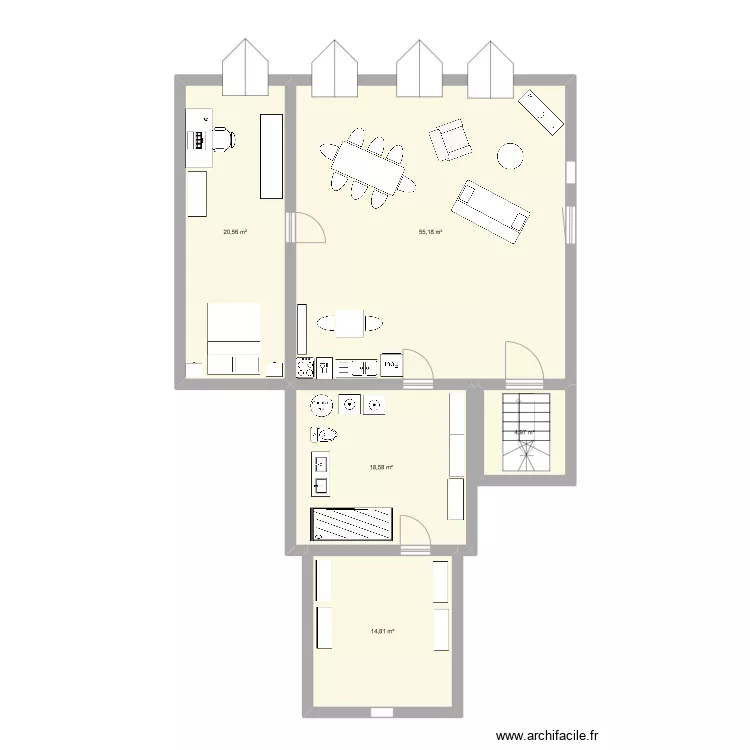 3&egrave;me apr&egrave;s travaux B. Plan de 