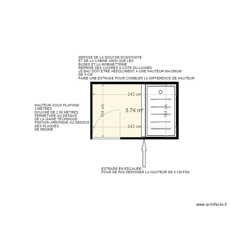 BARDE . Plan de 0 pièce et 0 m2