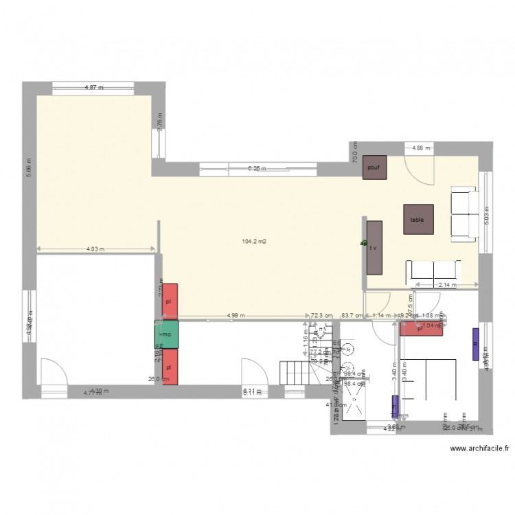 olive1 rdc. Plan de 0 pièce et 0 m2