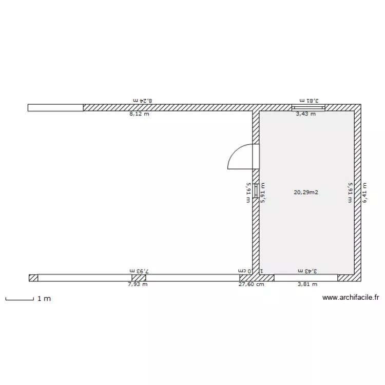 garage. Plan de 
