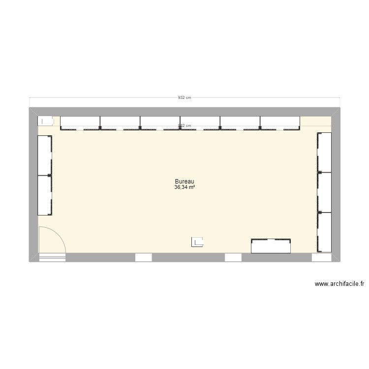 coworking. Plan de 0 pièce et 0 m2