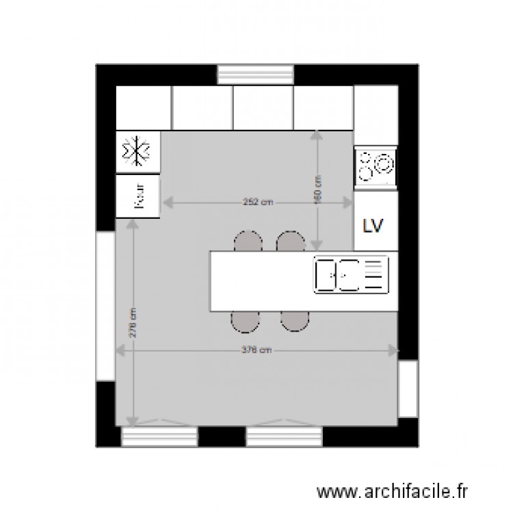 CUISINE CLARISSE ET BAPTISTE      PLAN 7. Plan de 0 pièce et 0 m2