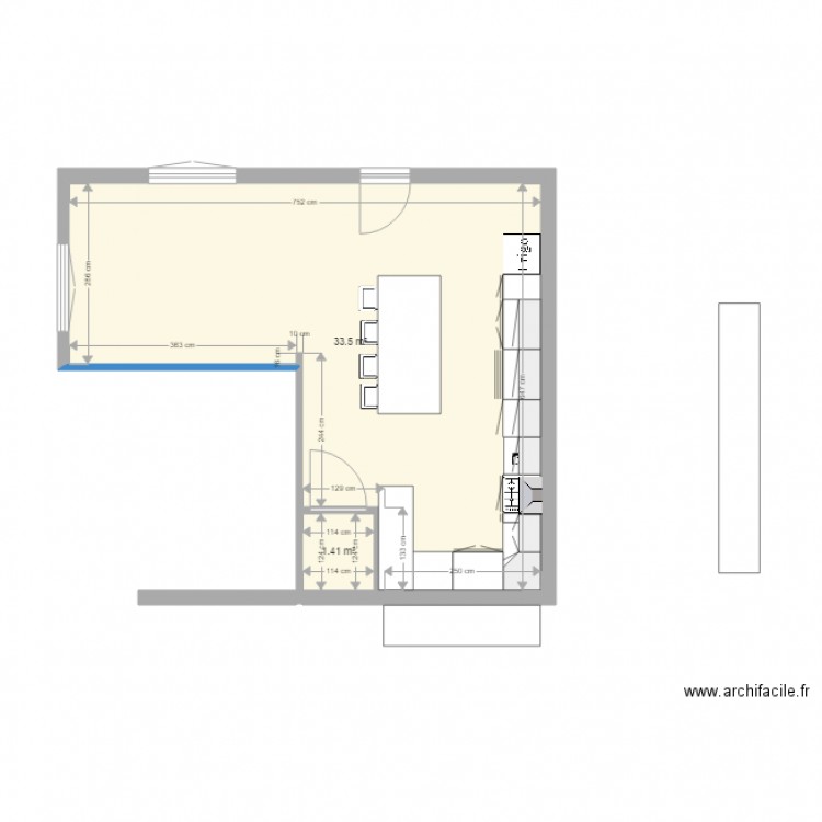 cuisine. Plan de 0 pièce et 0 m2