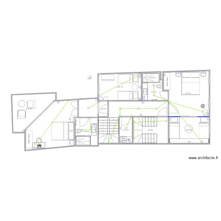 braga 50 piso 1. Plan de 0 pièce et 0 m2