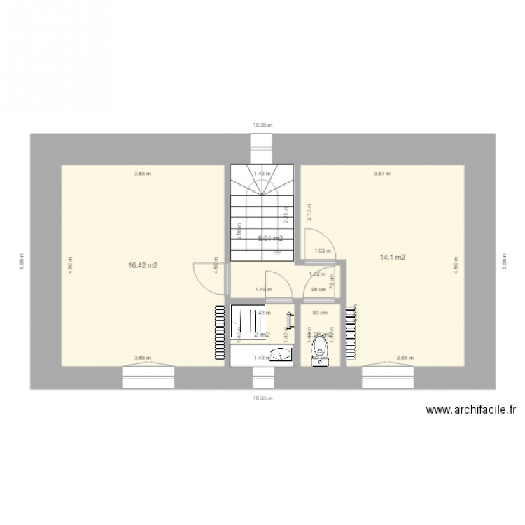 ETAGE 01. Plan de 0 pièce et 0 m2