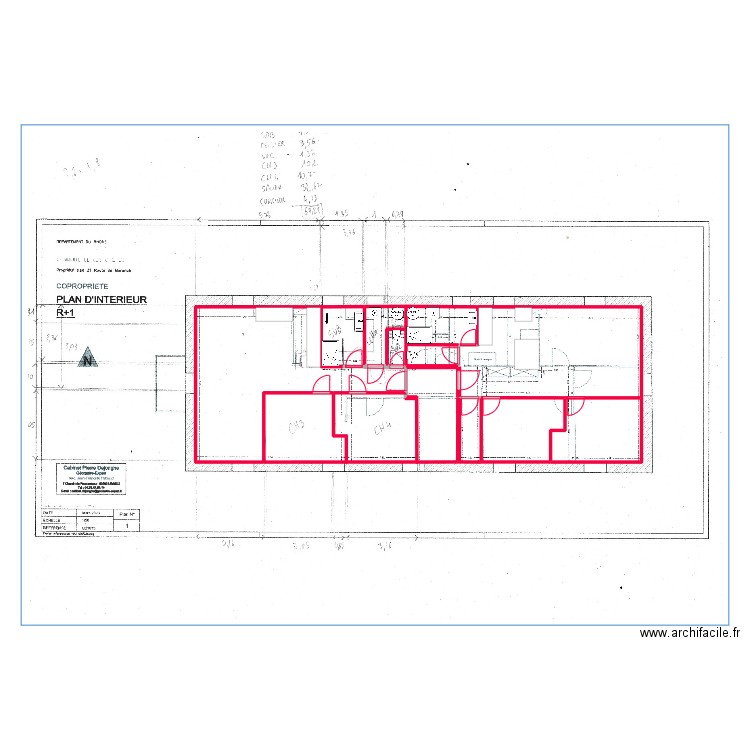 léa enzo marie élec. Plan de 8 pièces et 72 m2