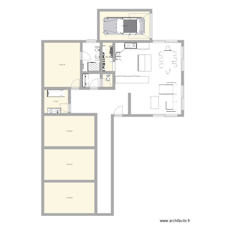 Maison L. Plan de 0 pièce et 0 m2
