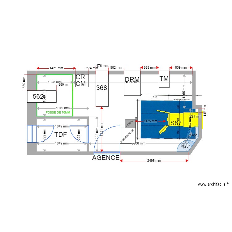 plan de masse PROJET CORDERIE S87 DU 368 1368RDC11174. Plan de 0 pièce et 0 m2