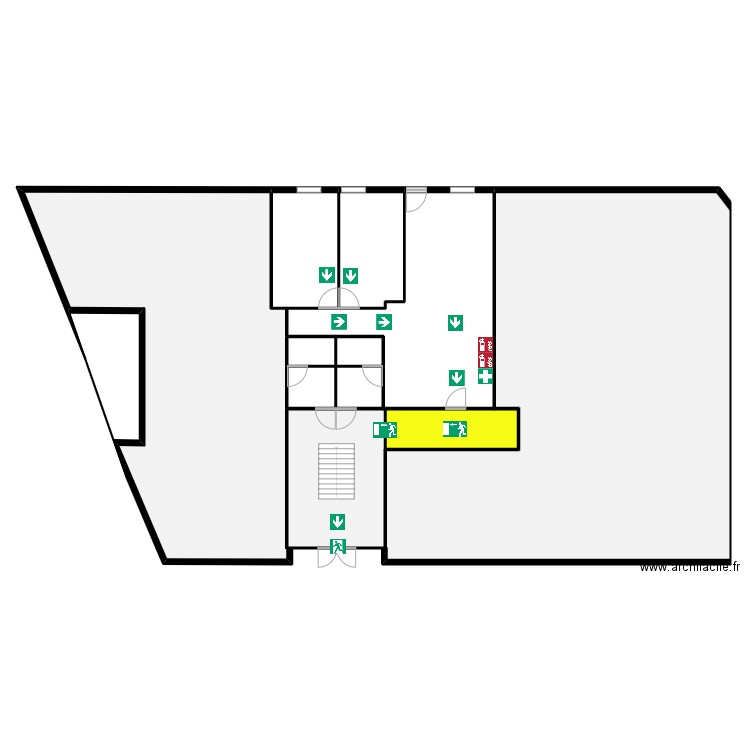 STR. Plan de 10 pièces et 588 m2