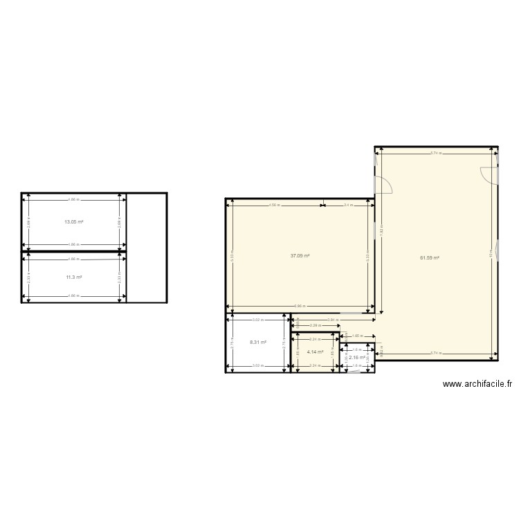 plan nouvelle maison. Plan de 7 pièces et 138 m2