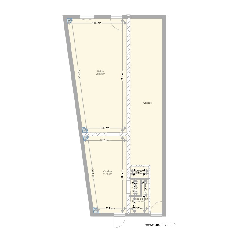 Maison Blasimon. Plan de 0 pièce et 0 m2