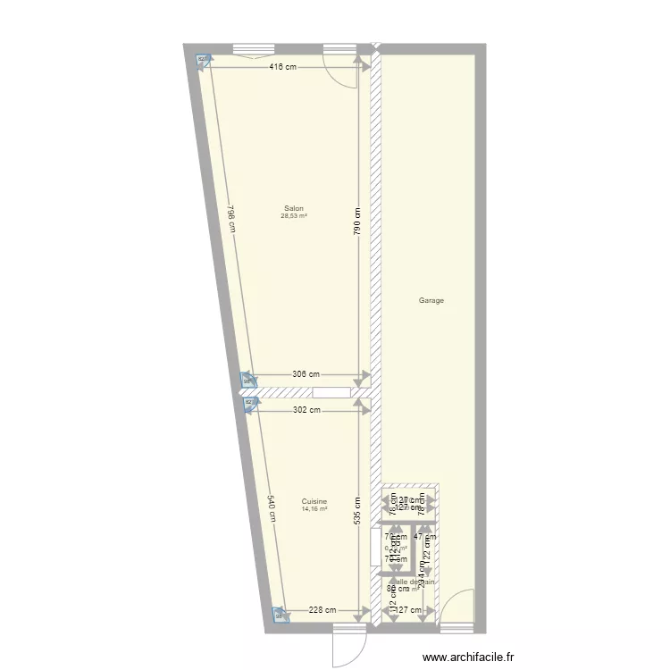 Maison Blasimon. Plan de 
