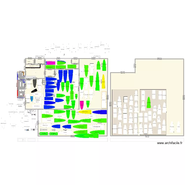 entrepot show room. Plan de entrepot show room. Plan de