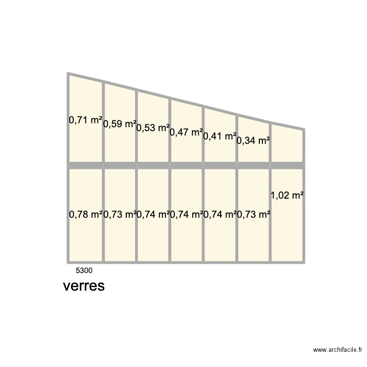 verriere. Plan de 0 pièce et 0 m2