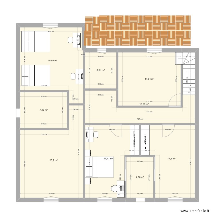 notre maison R+1 bis. Plan de 0 pièce et 0 m2
