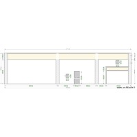 Plan coupe façade sud