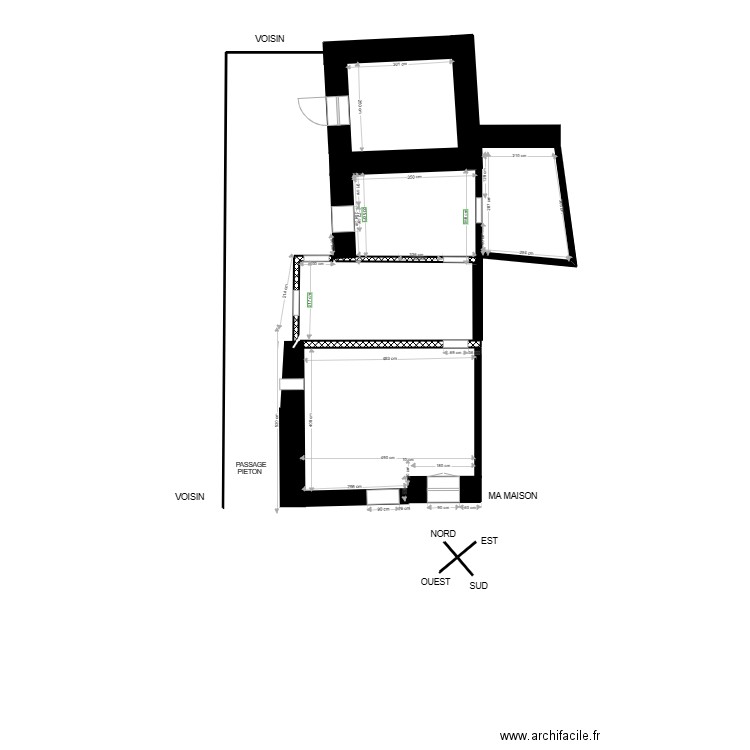 MESURES RENOVATION. Plan de 0 pièce et 0 m2