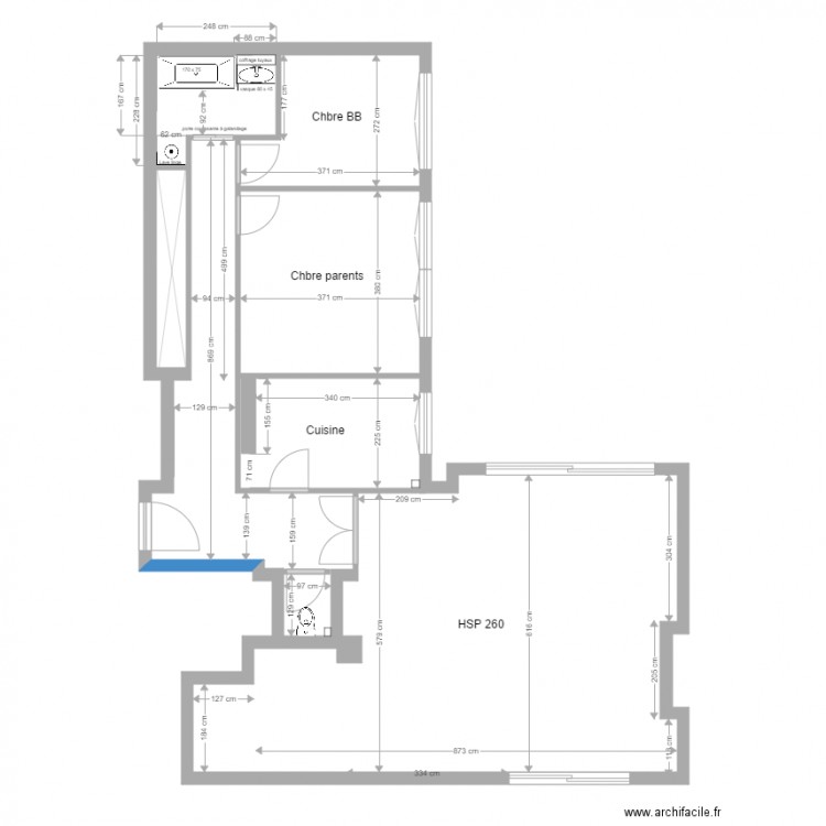 Selle sdbains. Plan de 0 pièce et 0 m2