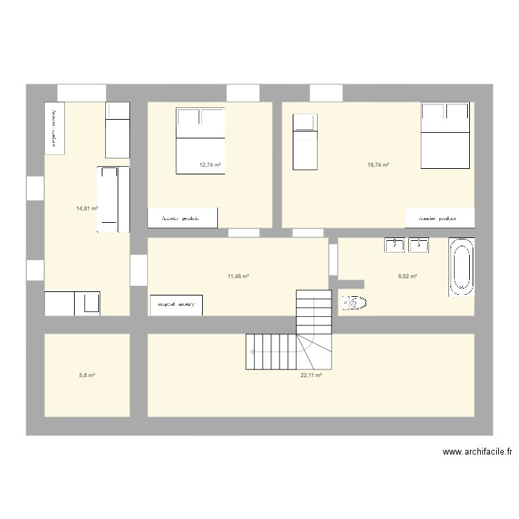 Maison Chatillon OPTION 3. Plan de 0 pièce et 0 m2