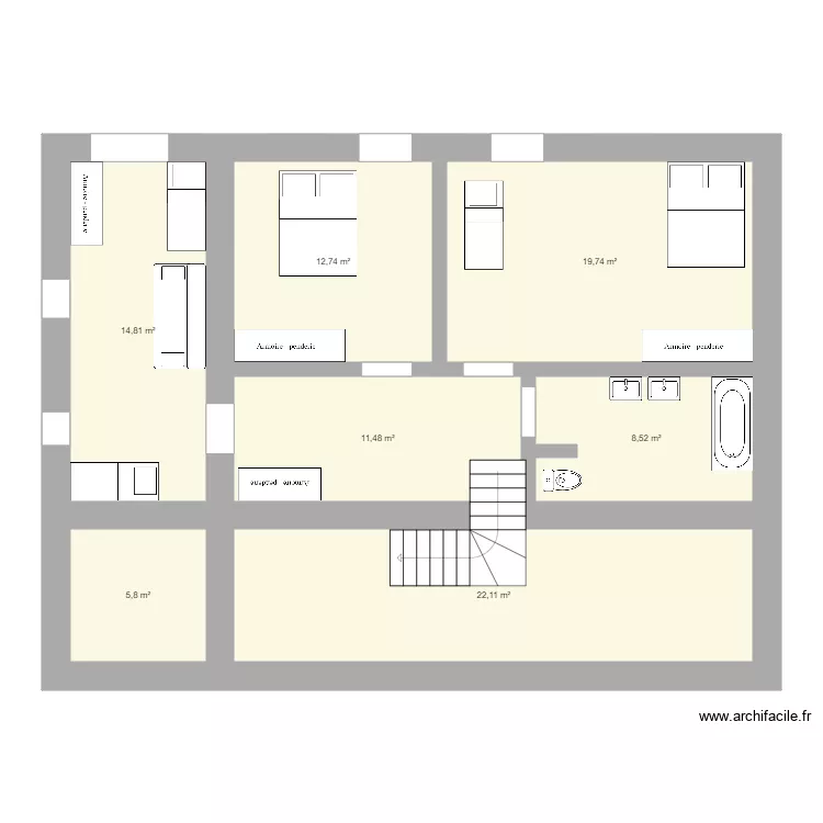 Maison Chatillon OPTION 3. Plan de Maison Chatillon OPTION 3. Plan de