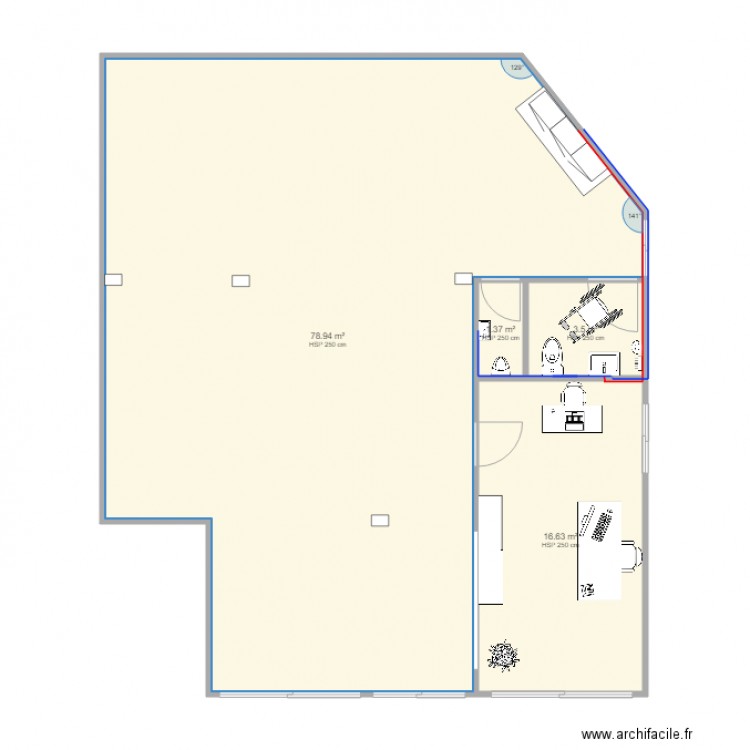 plan local SAUTER. Plan de 0 pièce et 0 m2