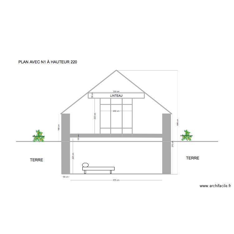 FO avec N1 à Hauteur 220. Plan de 0 pièce et 0 m2