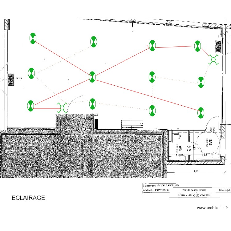 salle de la mairie. Plan de 0 pièce et 0 m2