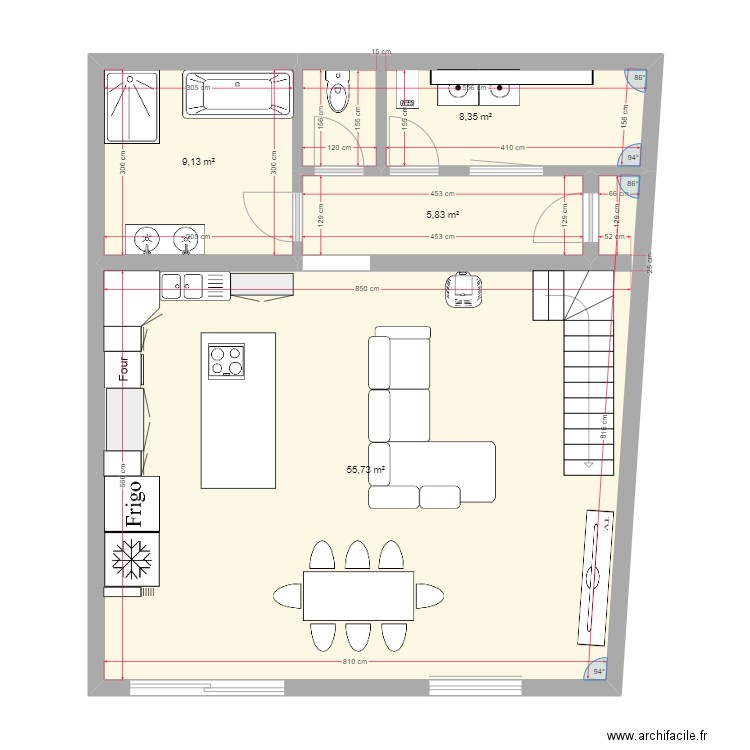 202310 RDC. Plan de 0 pièce et 0 m2