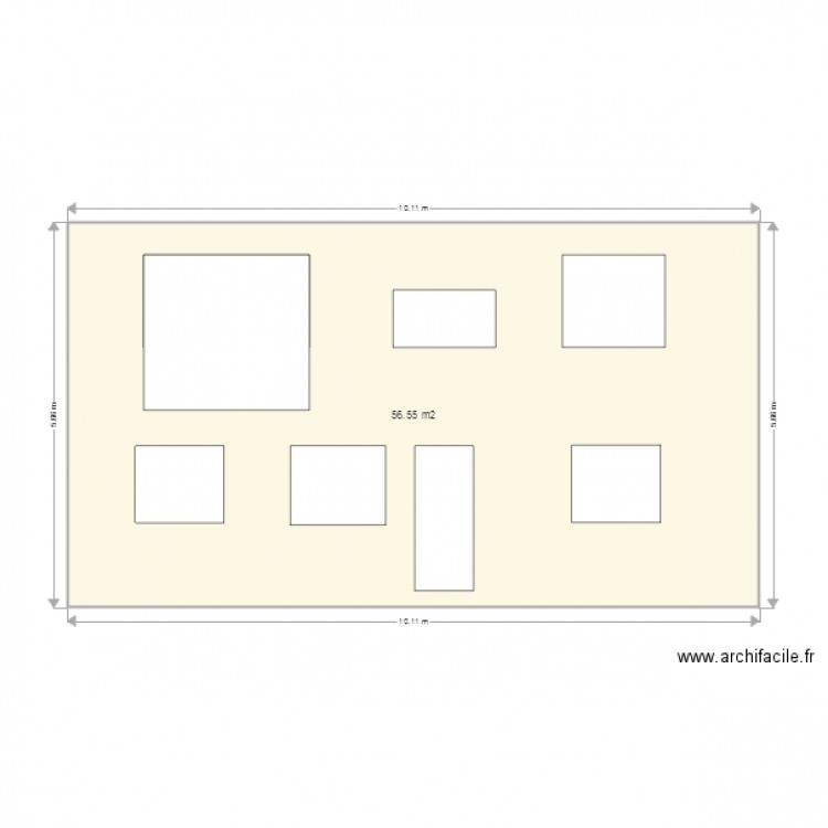 façade sud . Plan de 0 pièce et 0 m2