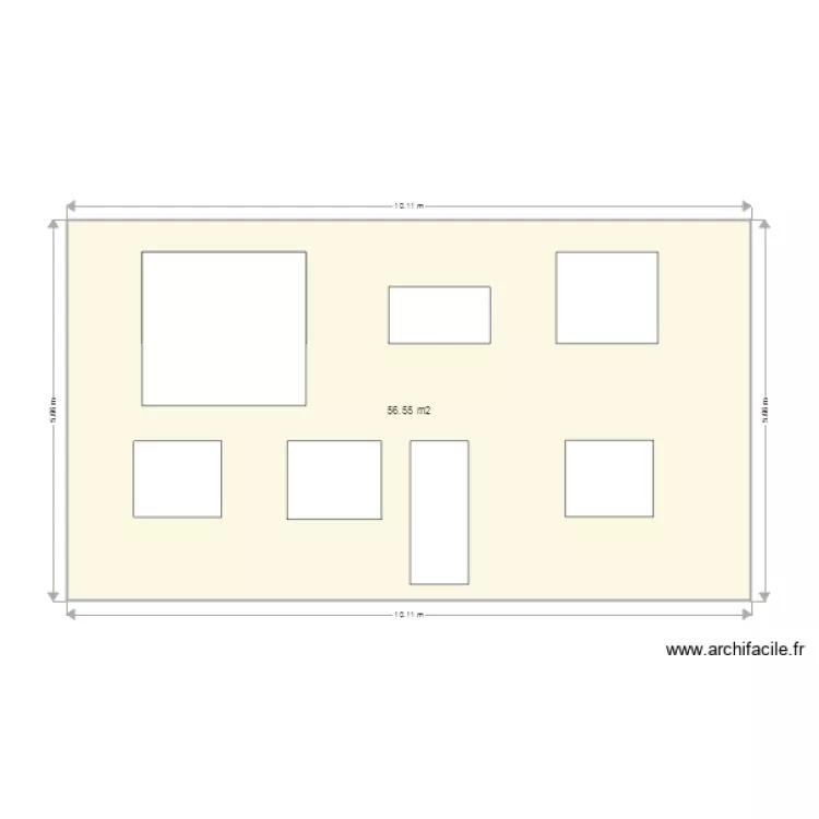 fa&ccedil;ade sud . Plan de 