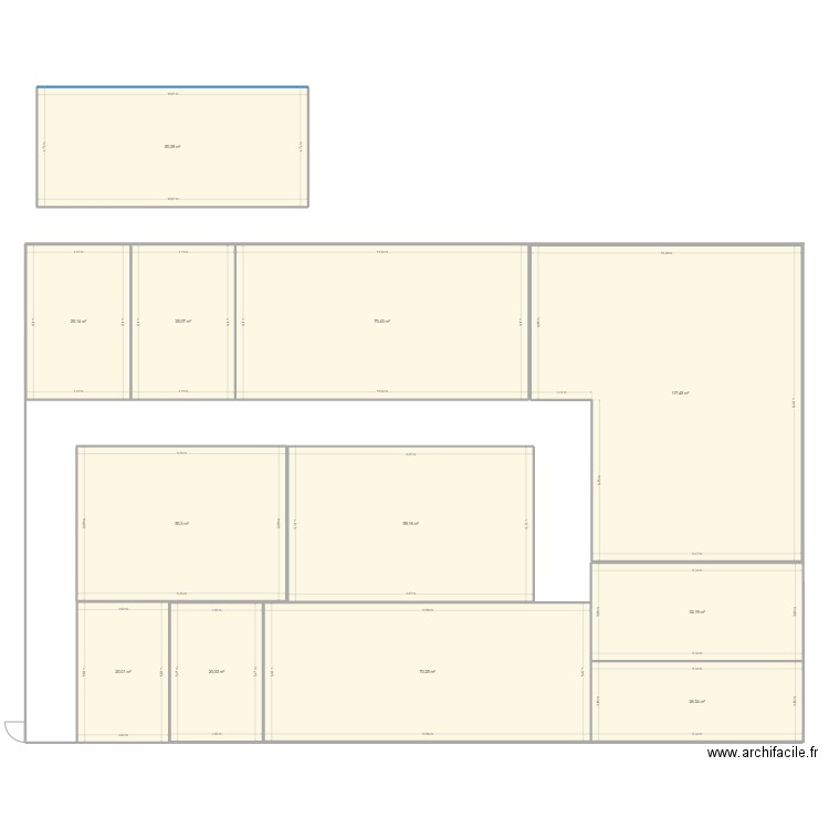 Privé test 1. Plan de 12 pièces et 567 m2